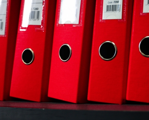 DEA recordkeeping for buprenorphine files organized in a MAT clinic compliance office